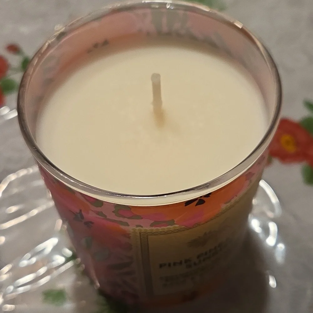 Nwt Bath & Body Works Pink Pineapple Sunrise Jar Candle - Pink & Orange - Picture 2 of 4